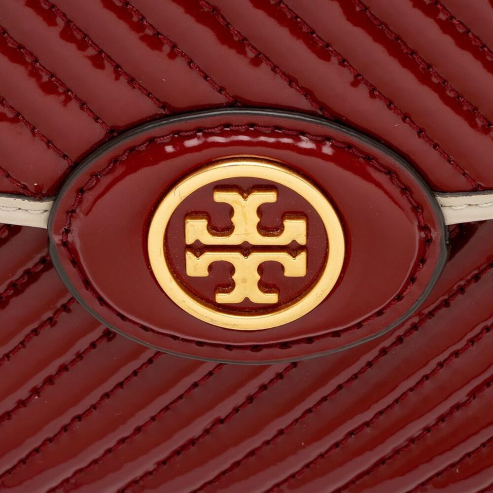 Tory Burch Quilted Patent Leather Robinson Shoulder Bag - Picture 9 of 12
